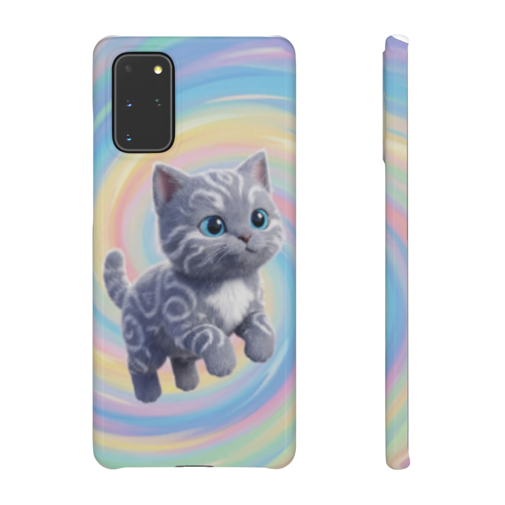 Gray Kitten Illustration Phone Case | Snap Case