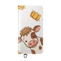 Cow & Hay Pattern Flip Case/ Cute Farm Animal Phone Wallet