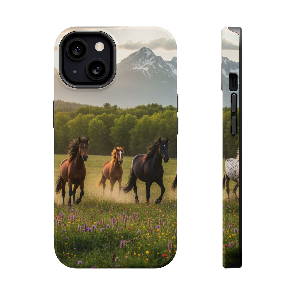 Running Horses Phone Case | Magnetic Impact-Resistant Case