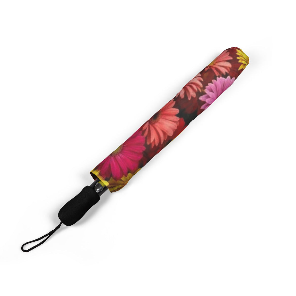 Gerbera Daisy Floral Pattern Umbrella | Foldable Rain Parasol