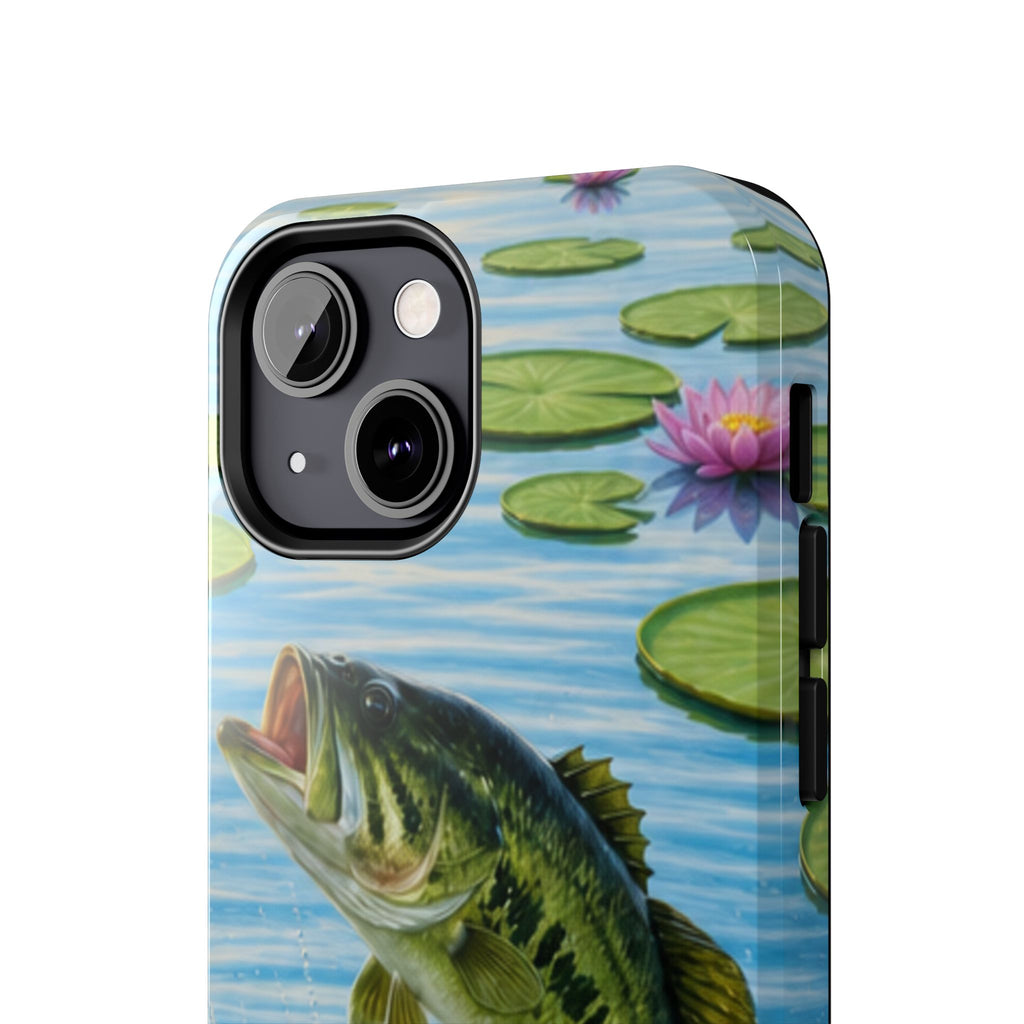 Largemouth Bass Jumping Phone Case | Tough Phone Case