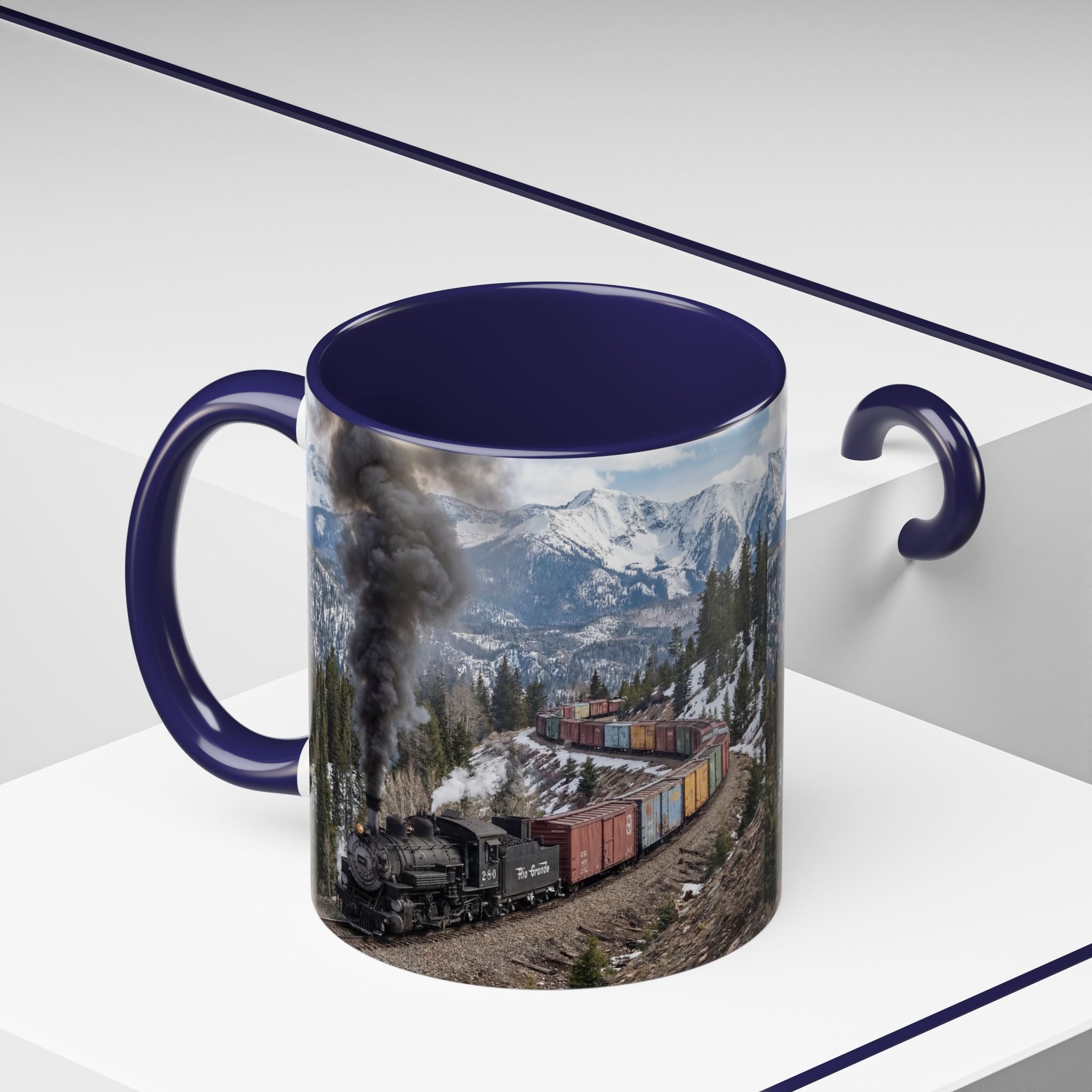 Accent Coffee Mug (11, 15oz)/Steam Train