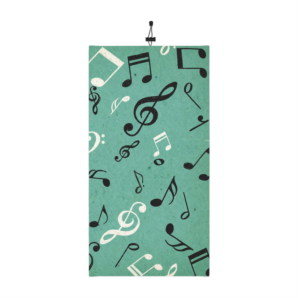 Music Notes Neck Gaiter | Winter Neck Gaiter With Drawstring