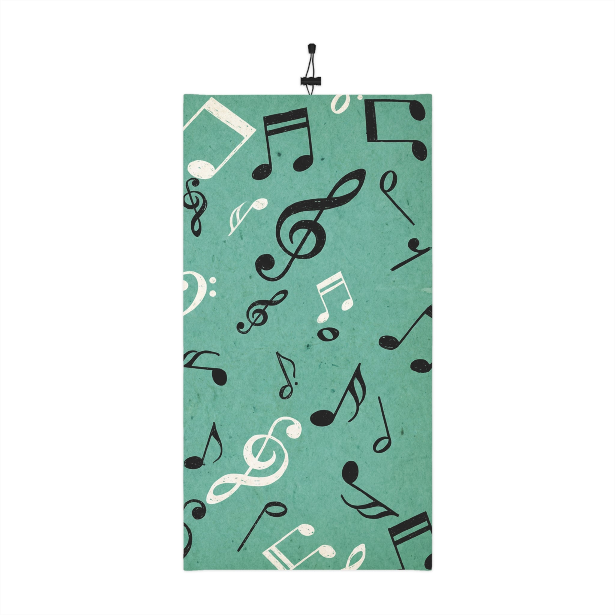 Music Notes Neck Gaiter | Winter Neck Gaiter With Drawstring