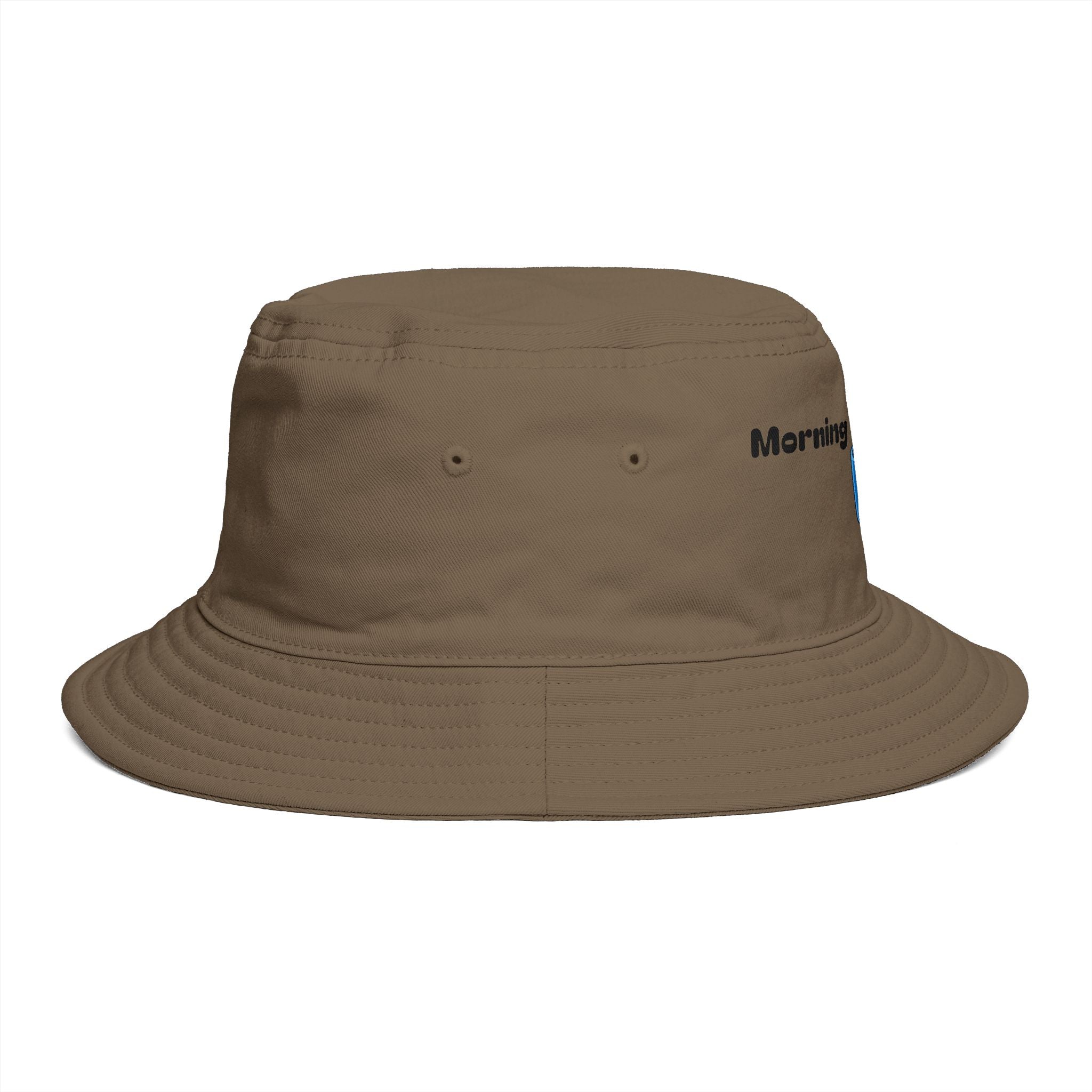 Morning Recharge Coffee Cup Bucket Hat | Steaming Coffee Graphic