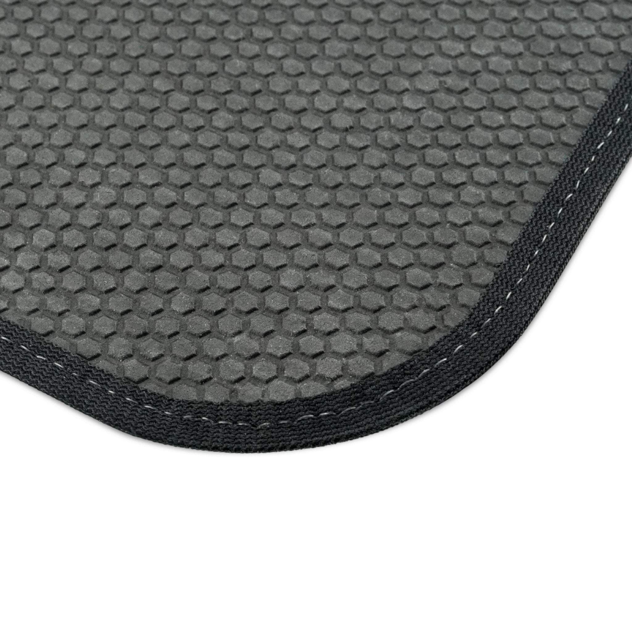 Neon Geometric Lines Car Mats | Vibrant Retro Futuristic Floor Mats
