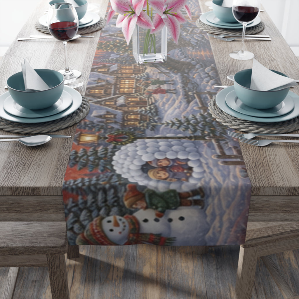 Winter Wonderland Table Runner | Holiday Table Decor