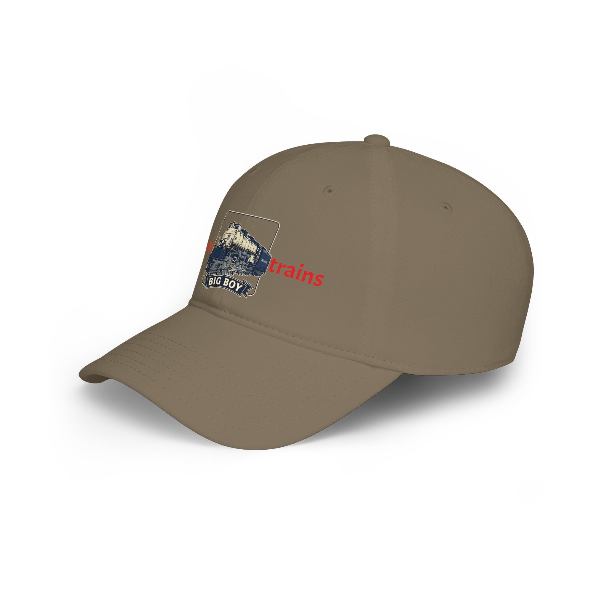 I Love Trains Big Boy Locomotive Low Profile Baseball Cap