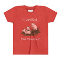 Youth Tee / "Certified Mud Monsters" Playful Piglets Graphic