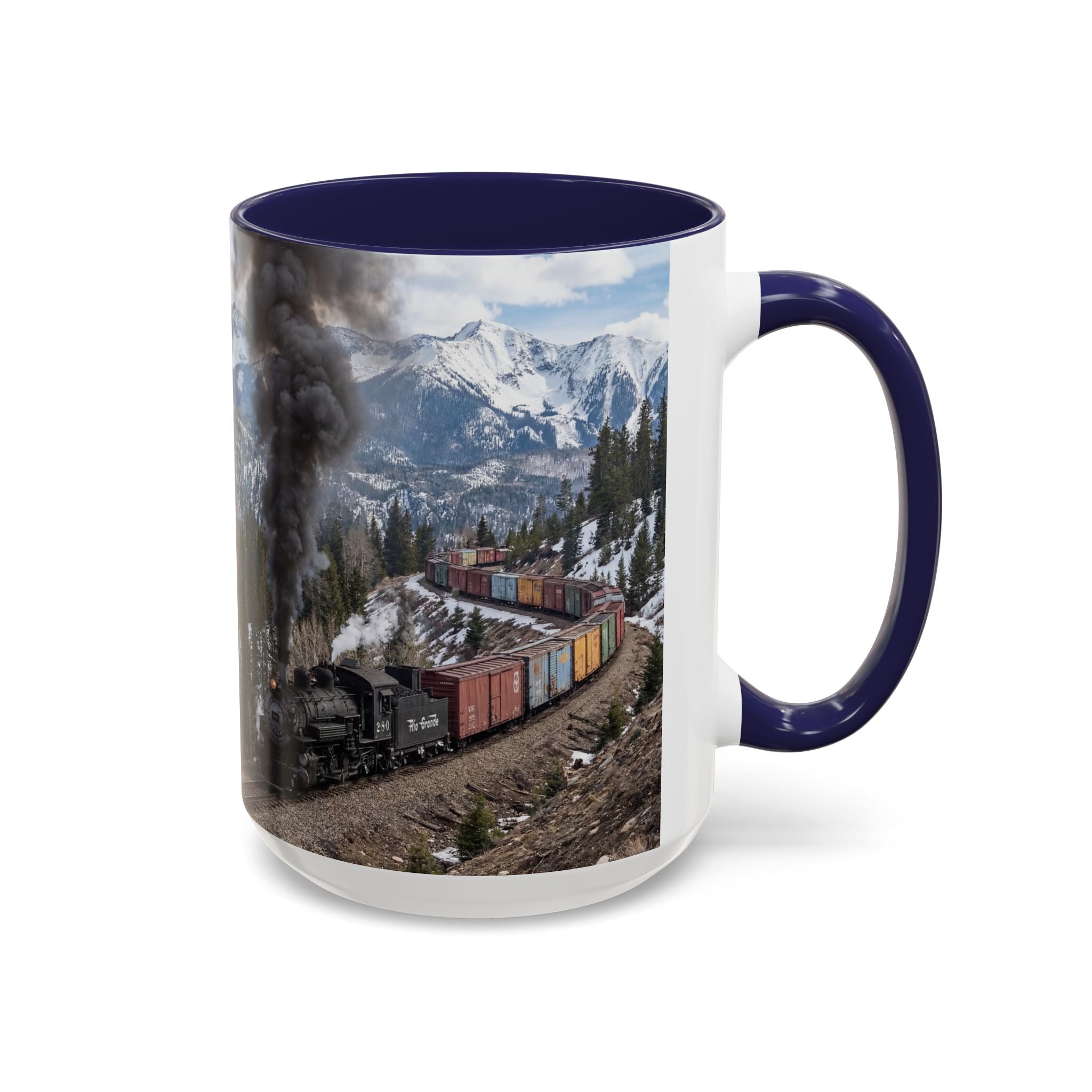 Accent Coffee Mug (11, 15oz)/Steam Train