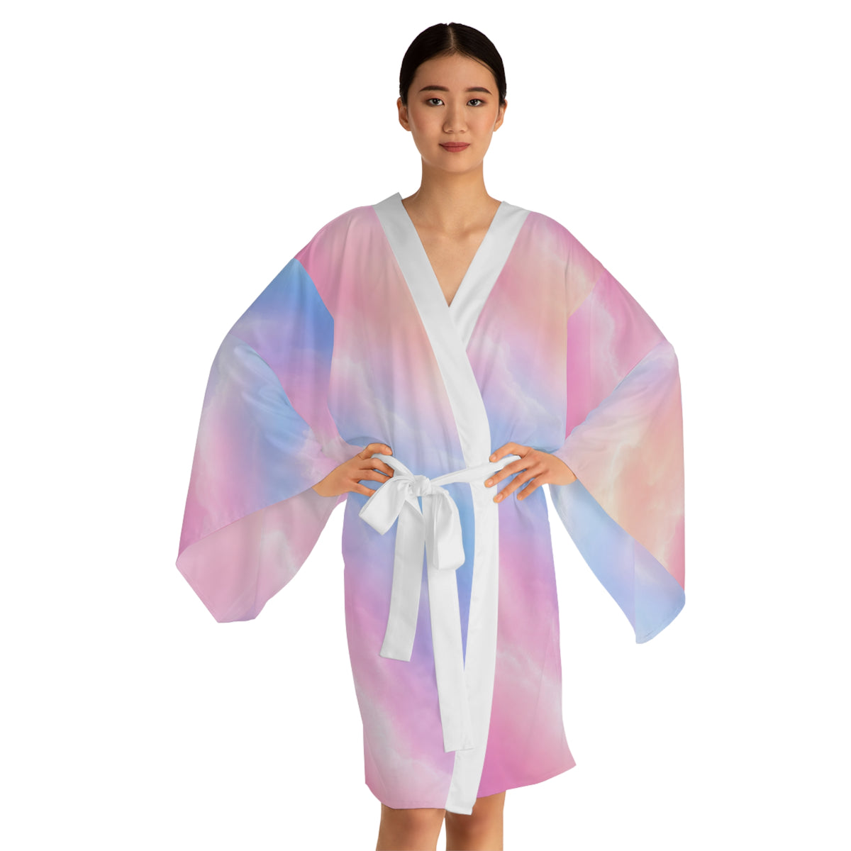 Pastel Cloud Ombré Kimono Robe
