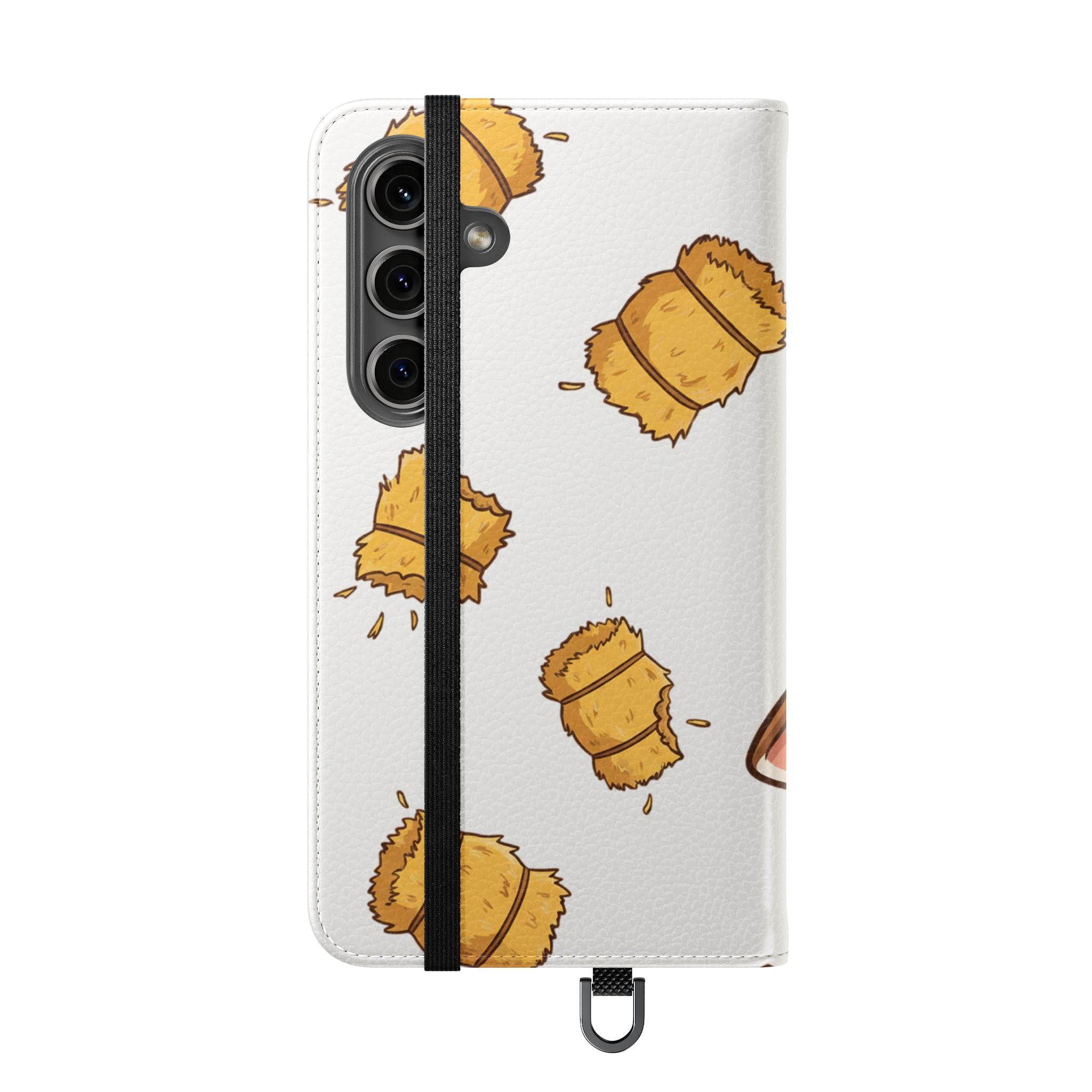 Cow & Hay Pattern Flip Case/ Cute Farm Animal Phone Wallet