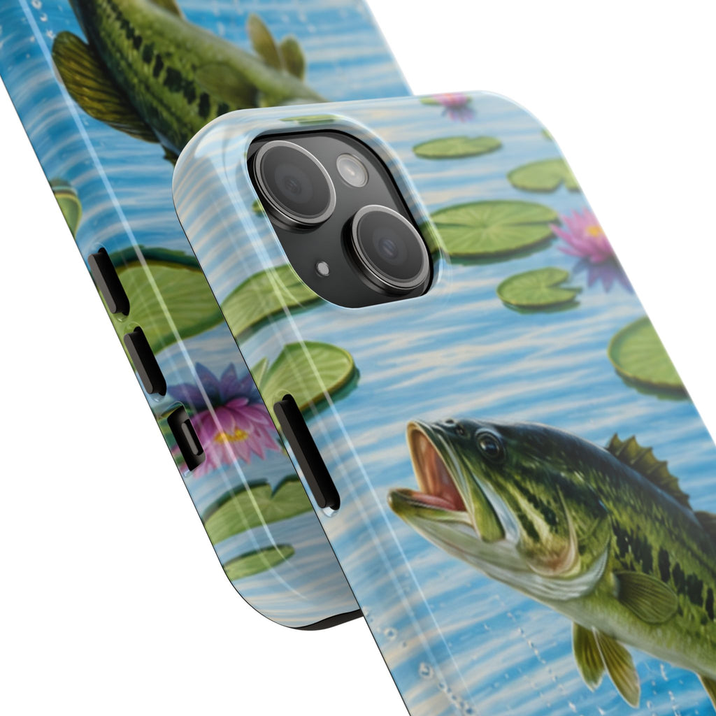 Largemouth Bass Jumping Phone Case | Tough Phone Case