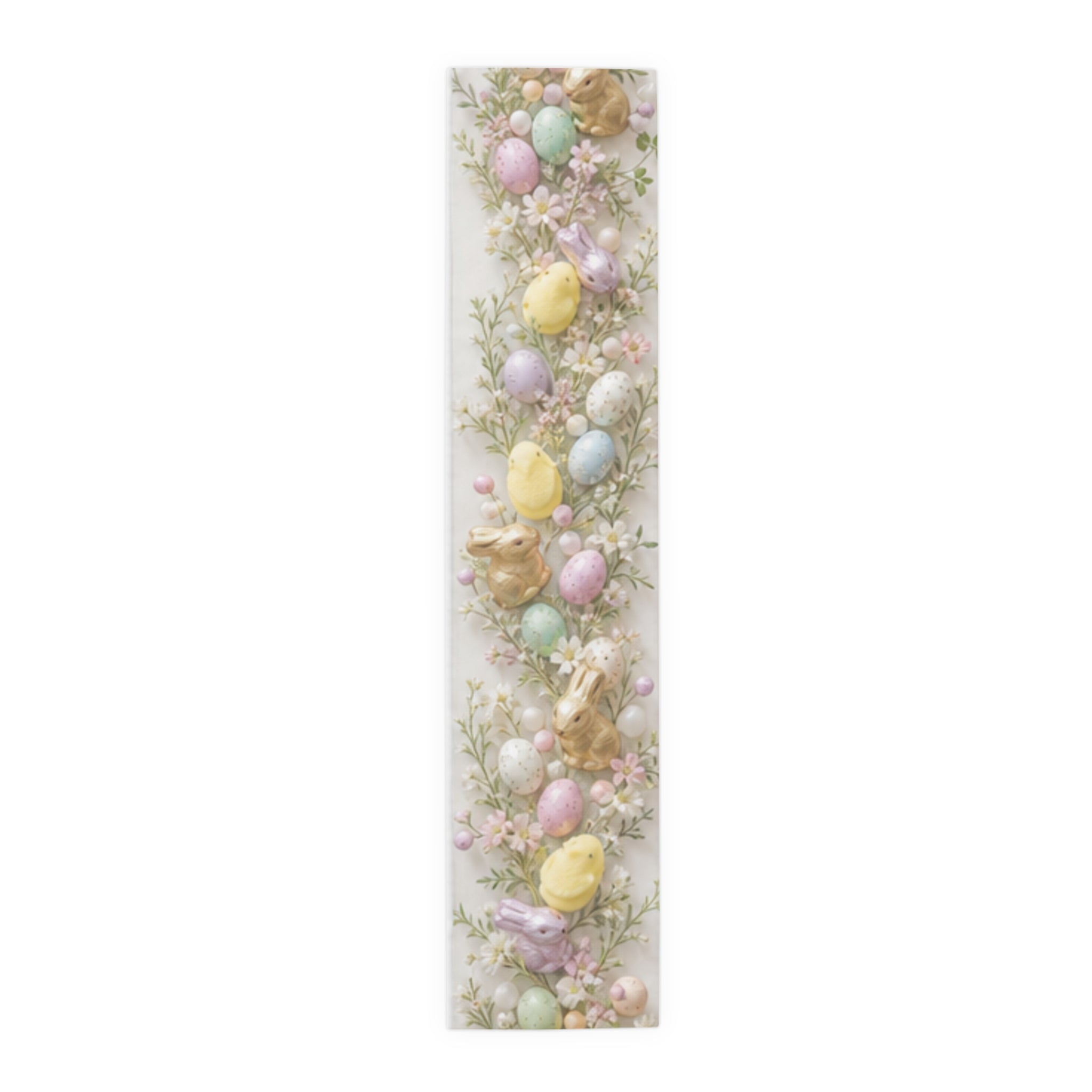 Table Runner Easter Bunny and Pastel Eggs\Spring Floral Cotton