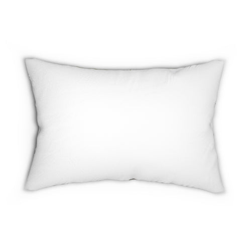 Chickadees at Garden Faucet Lumbar Pillow | Sunflowers & Coneflowers