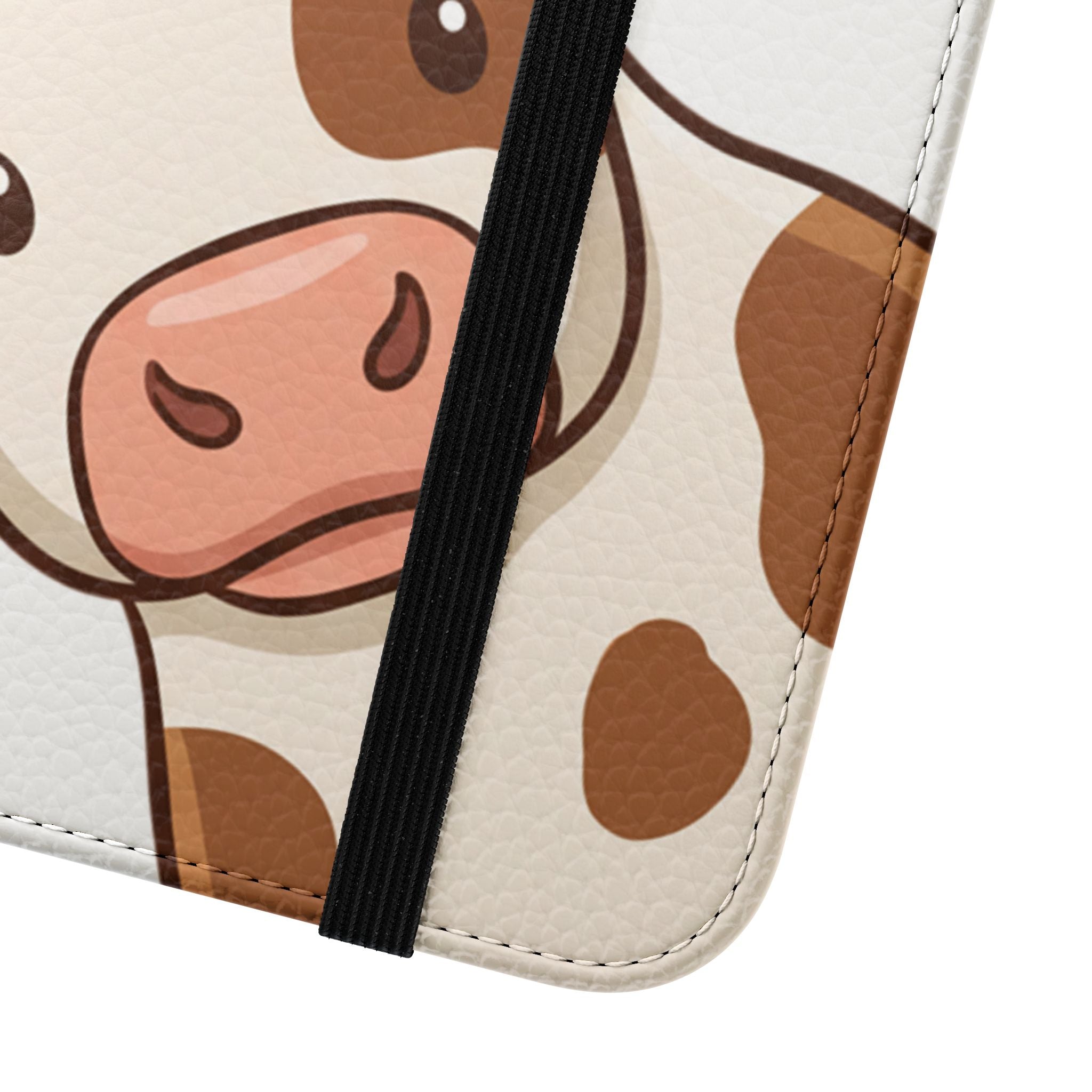 Cow & Hay Pattern Flip Case/ Cute Farm Animal Phone Wallet