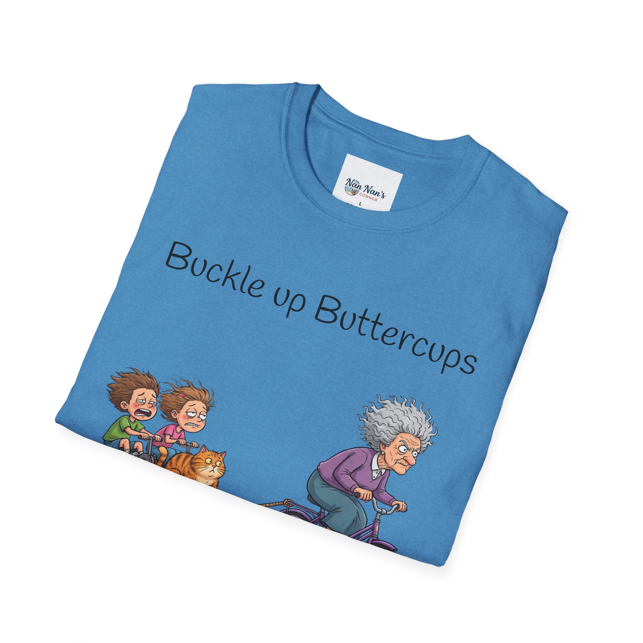 T-Shirt Buckle Up Buttercups Mom Mom Driving| Funny Grandma Tee