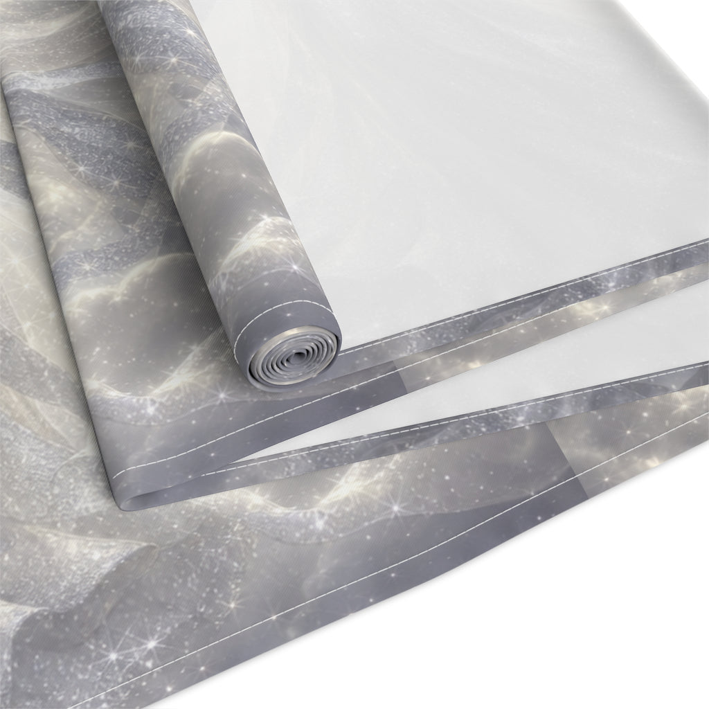 Sparkly White Angels Table Runner | Cotton Poly Blend