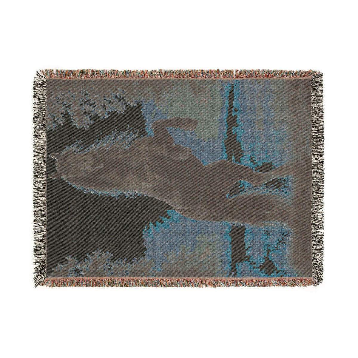Wild Stallion Horse Woven Blanket - Equestrian Throw