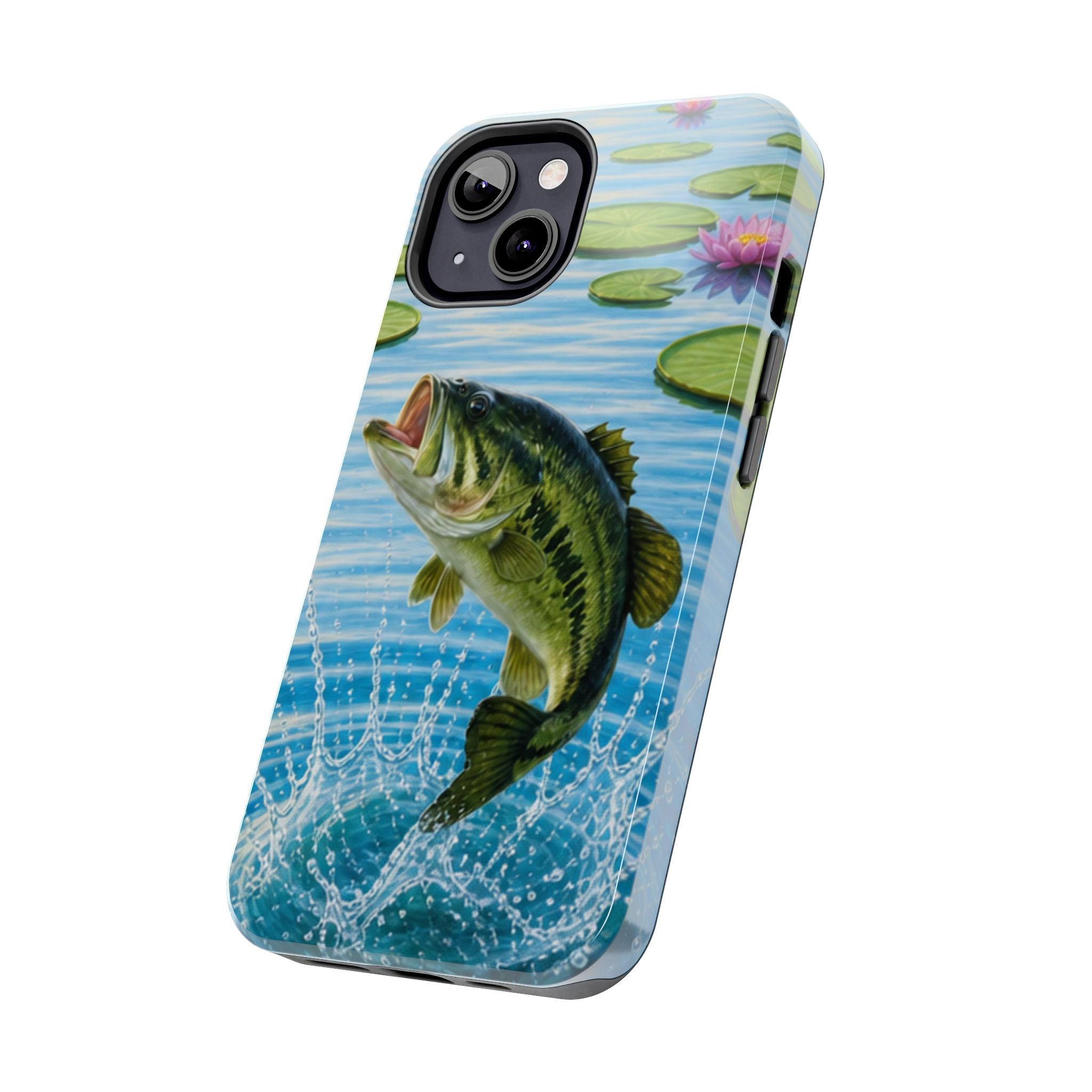 Largemouth Bass Jumping Phone Case | Tough Phone Case