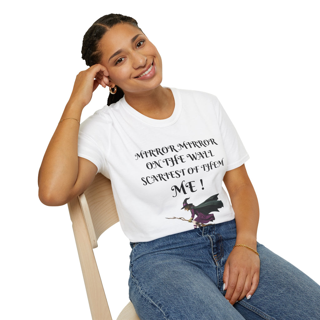 Mirror Mirror on the Wall Witch Illustration T-Shirt