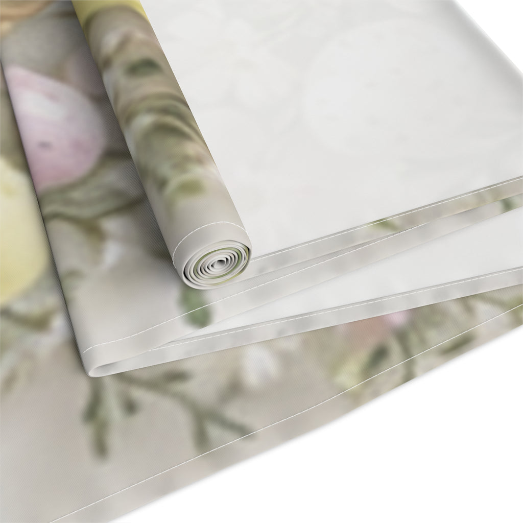 Table Runner Easter Bunny and Pastel Eggs\Spring Floral Cotton