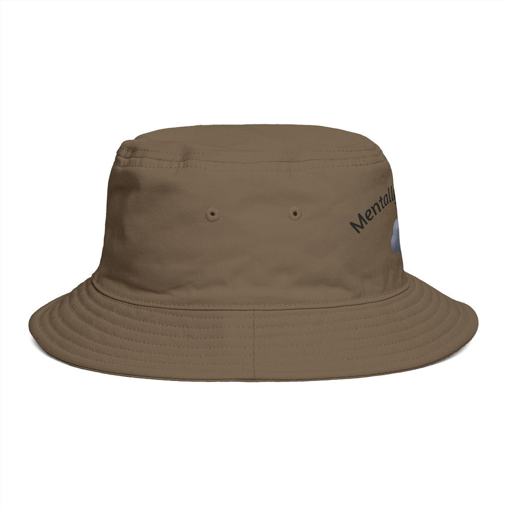 Mentally Offline Cloud Bucket Hat | Sad Cloud Illustration
