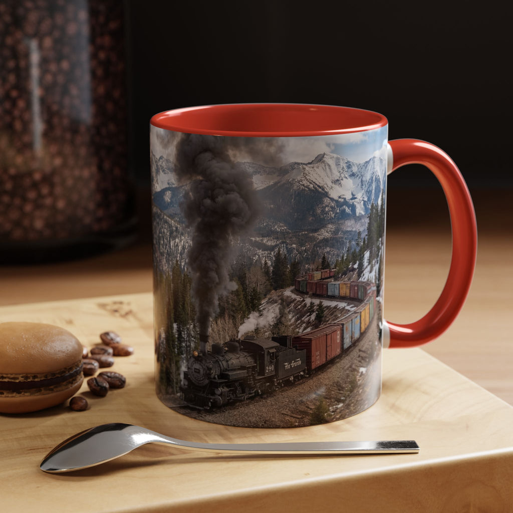 Accent Coffee Mug (11, 15oz)/Steam Train