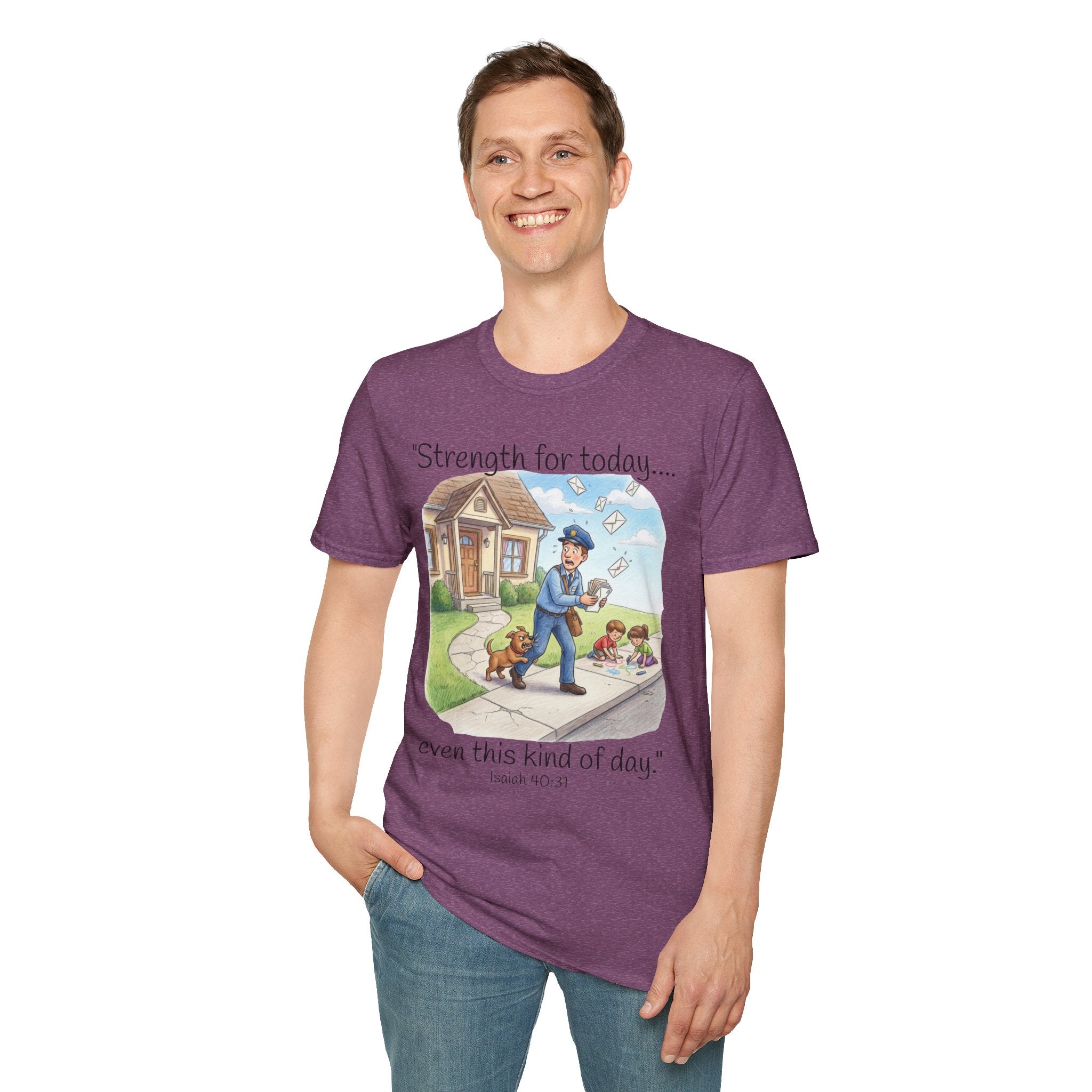 T-Shirt Postal Mail Carrier / Vintage Mailman Illustration Tee
