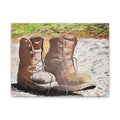 New Leather Boots/ Matte Canvas