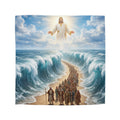 Christian Duvet Cover / Moses Parting the Red Sea Inspirational Bedding