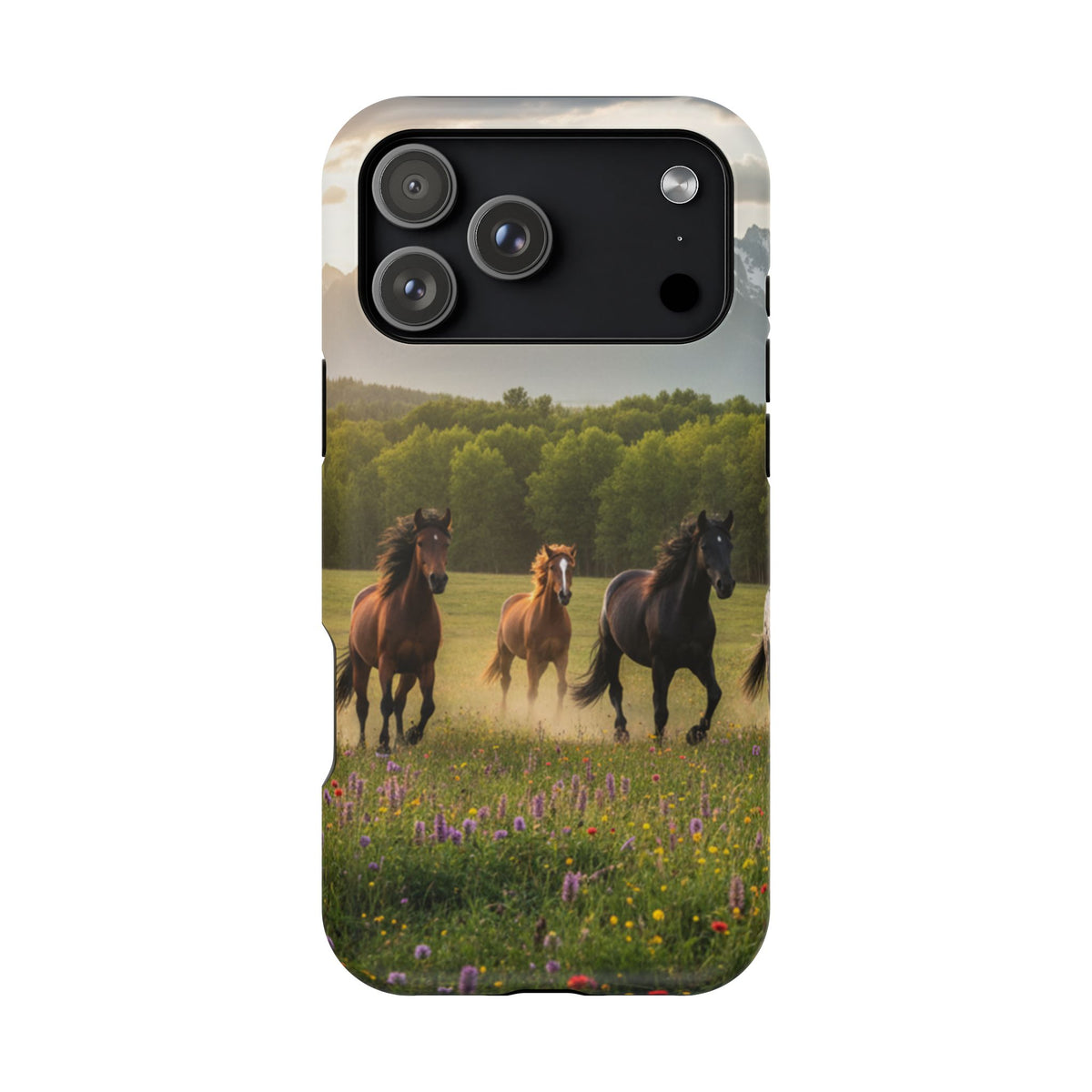 Running Horses Phone Case | Magnetic Impact-Resistant Case