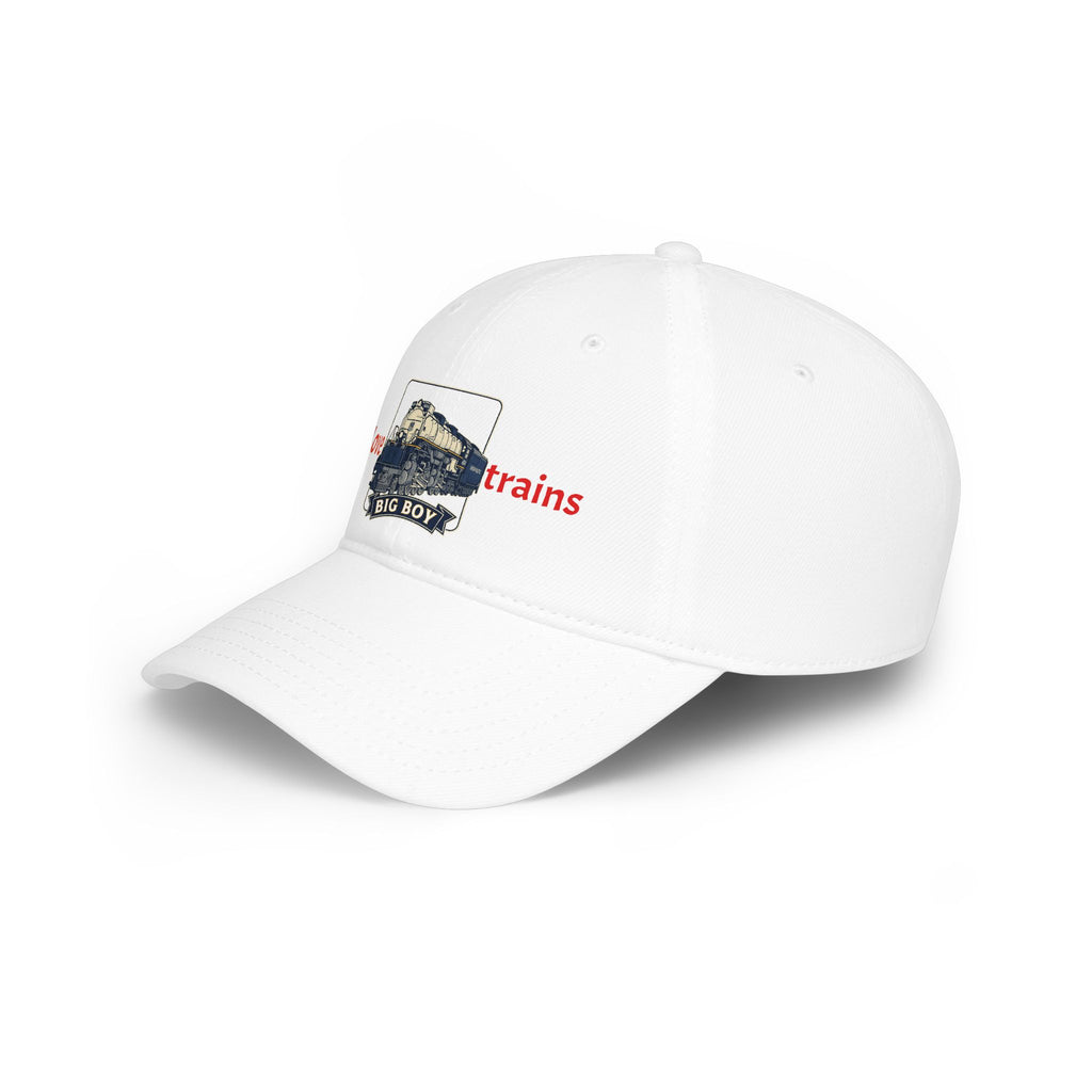 I Love Trains Big Boy Locomotive Low Profile Baseball Cap