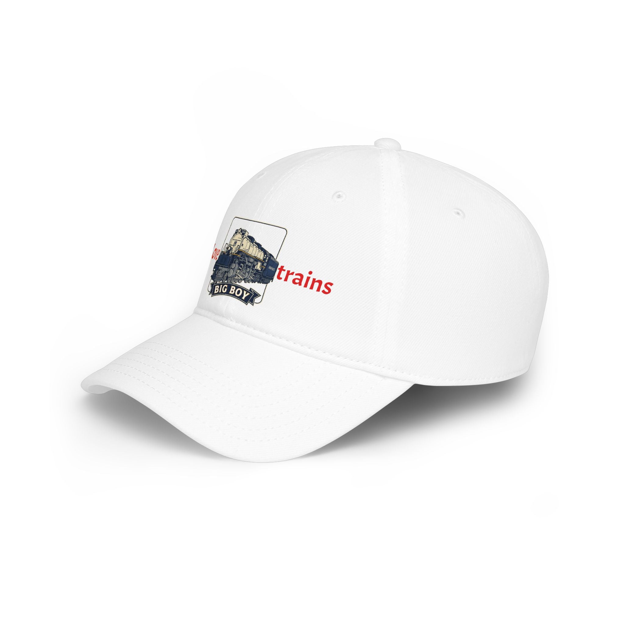 I Love Trains Big Boy Locomotive Low Profile Baseball Cap