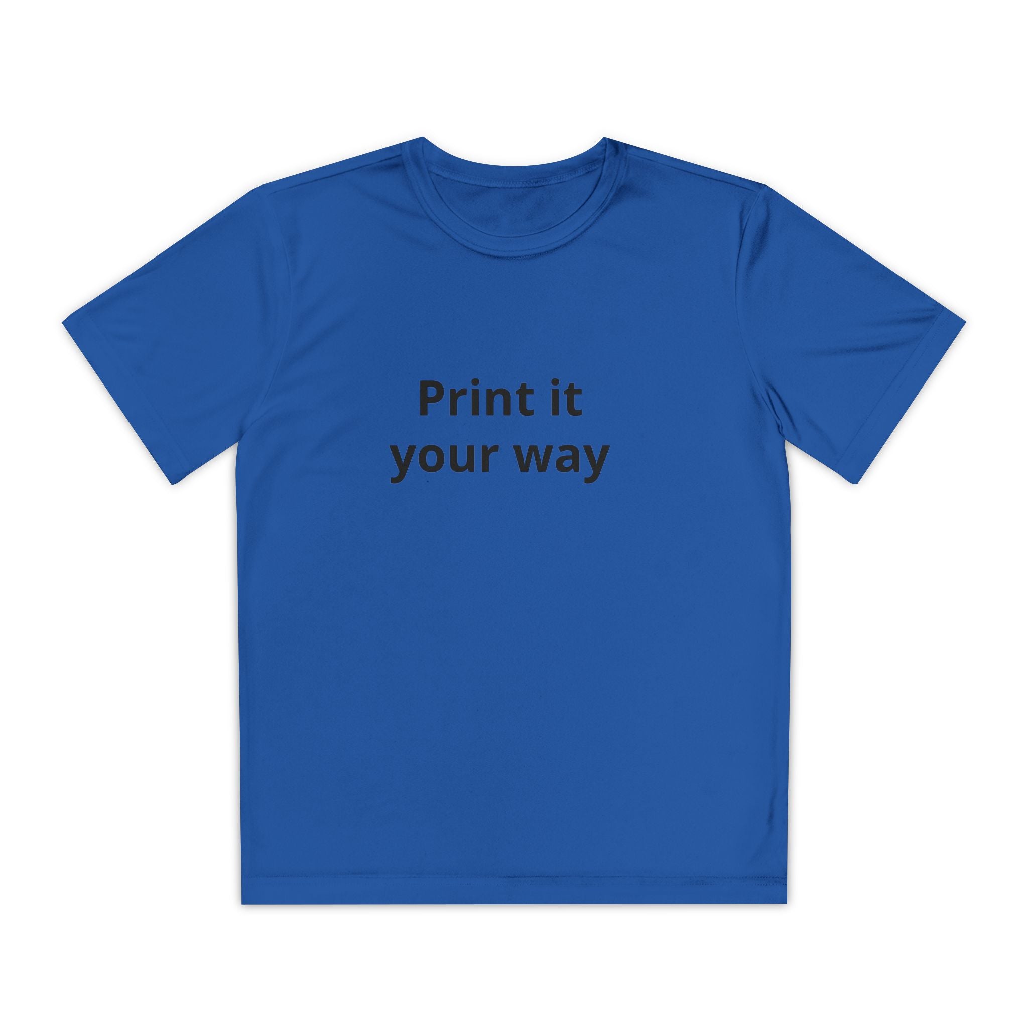 Print it your way Tee | Customizable Youth T-Shirt, Plain White Kids Tee
