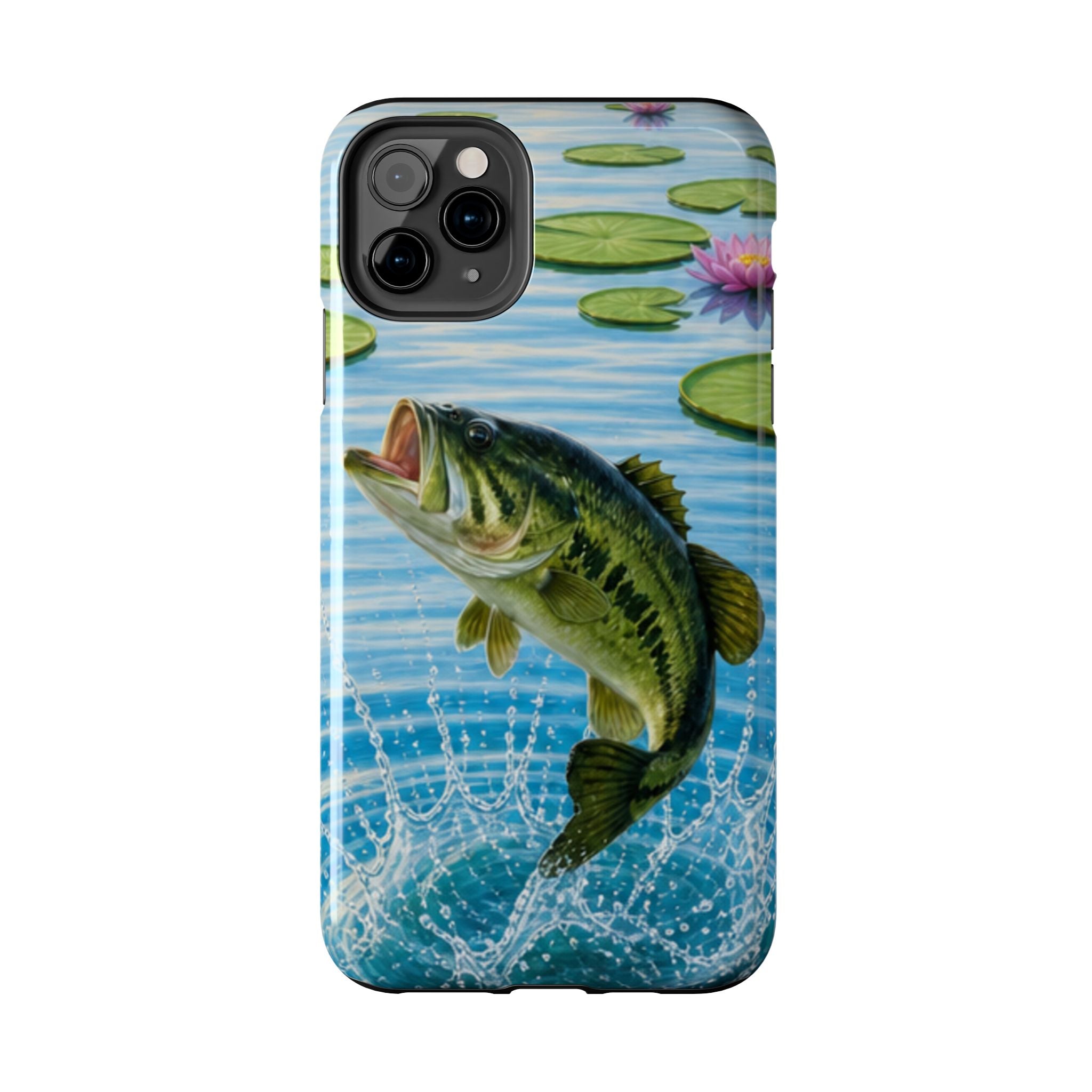 Largemouth Bass Jumping Phone Case | Tough Phone Case