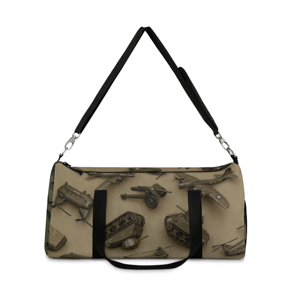 Vintage Tools Pattern Duffel Bag — Retro Carpenter Travel & Gym Bag