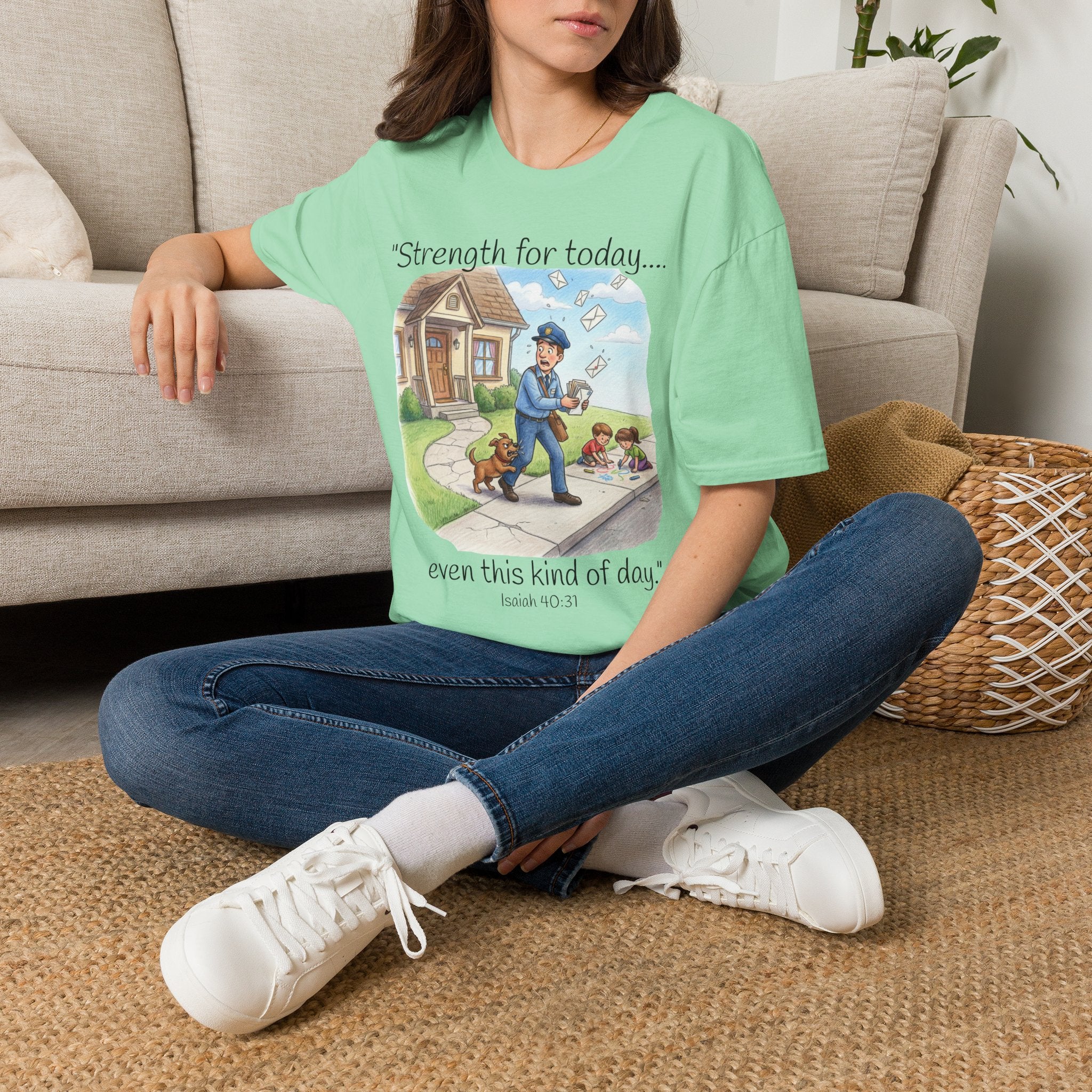 T-Shirt Postal Mail Carrier / Vintage Mailman Illustration Tee