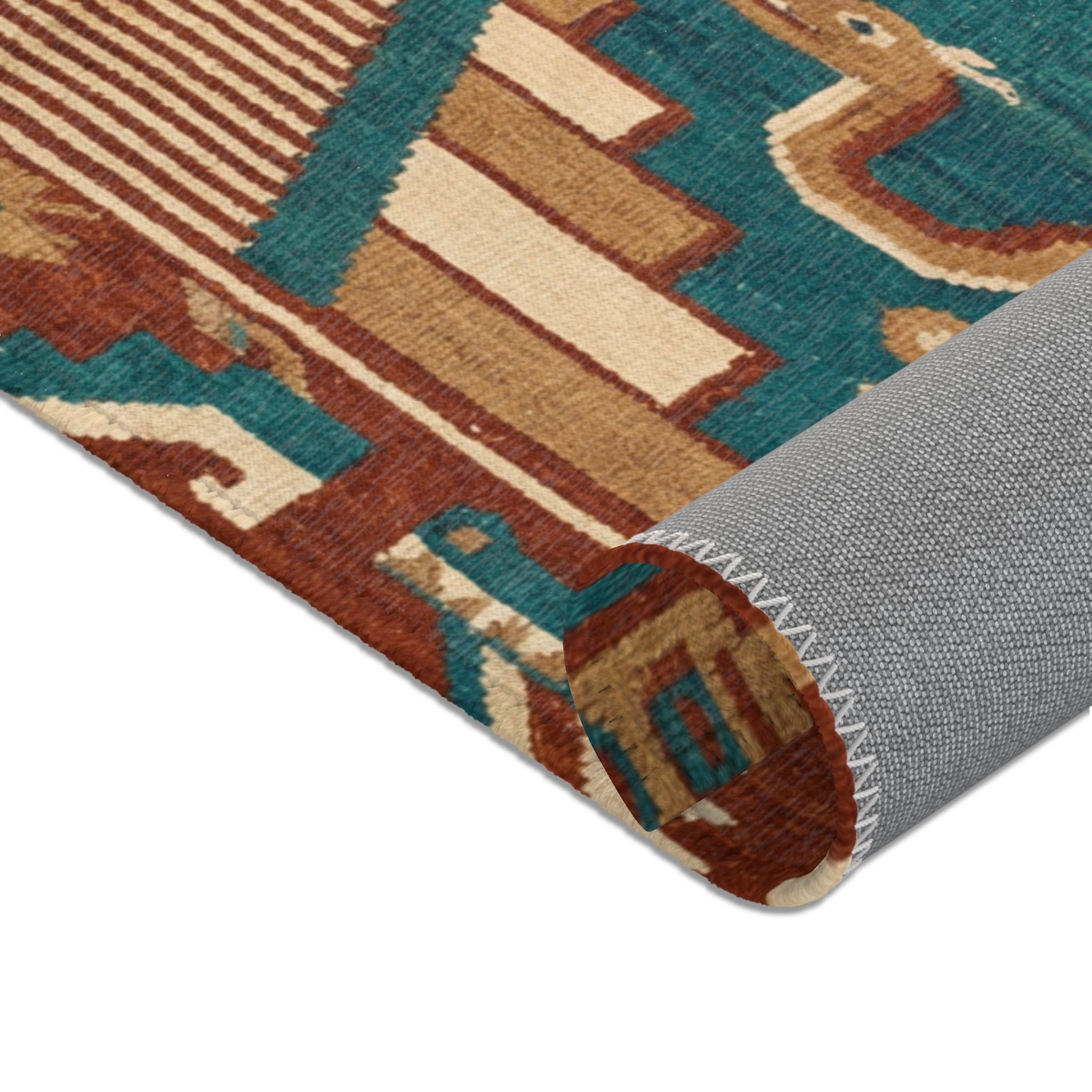 Southwestern Tribal Pattern Area Rug | Aztec Geometric Design