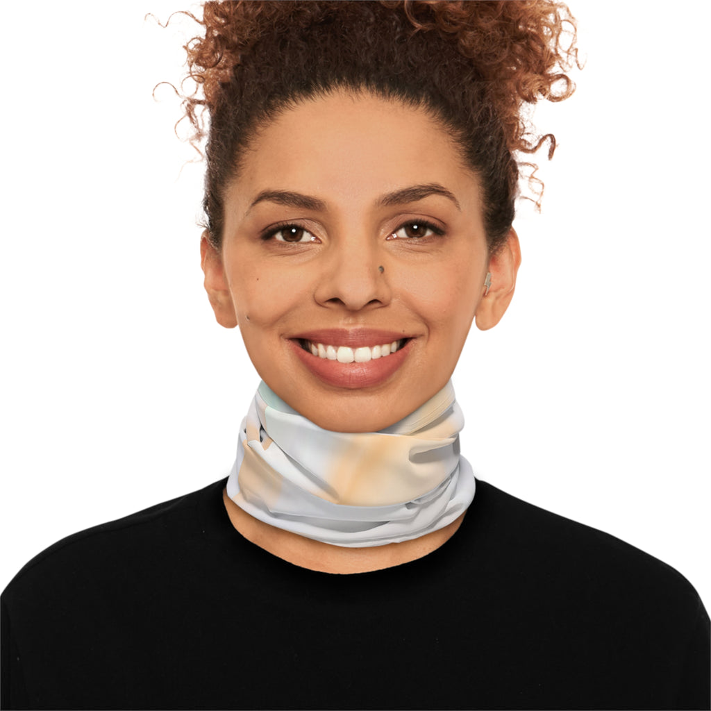Soft Pastel Marble Neck Gaiter | Winter Neck Scarf