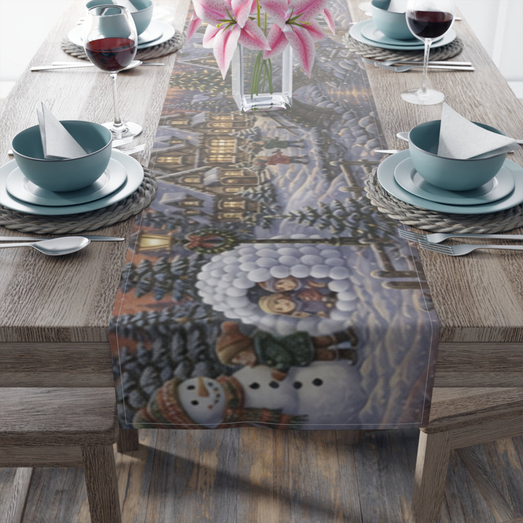Winter Wonderland Table Runner | Holiday Table Decor