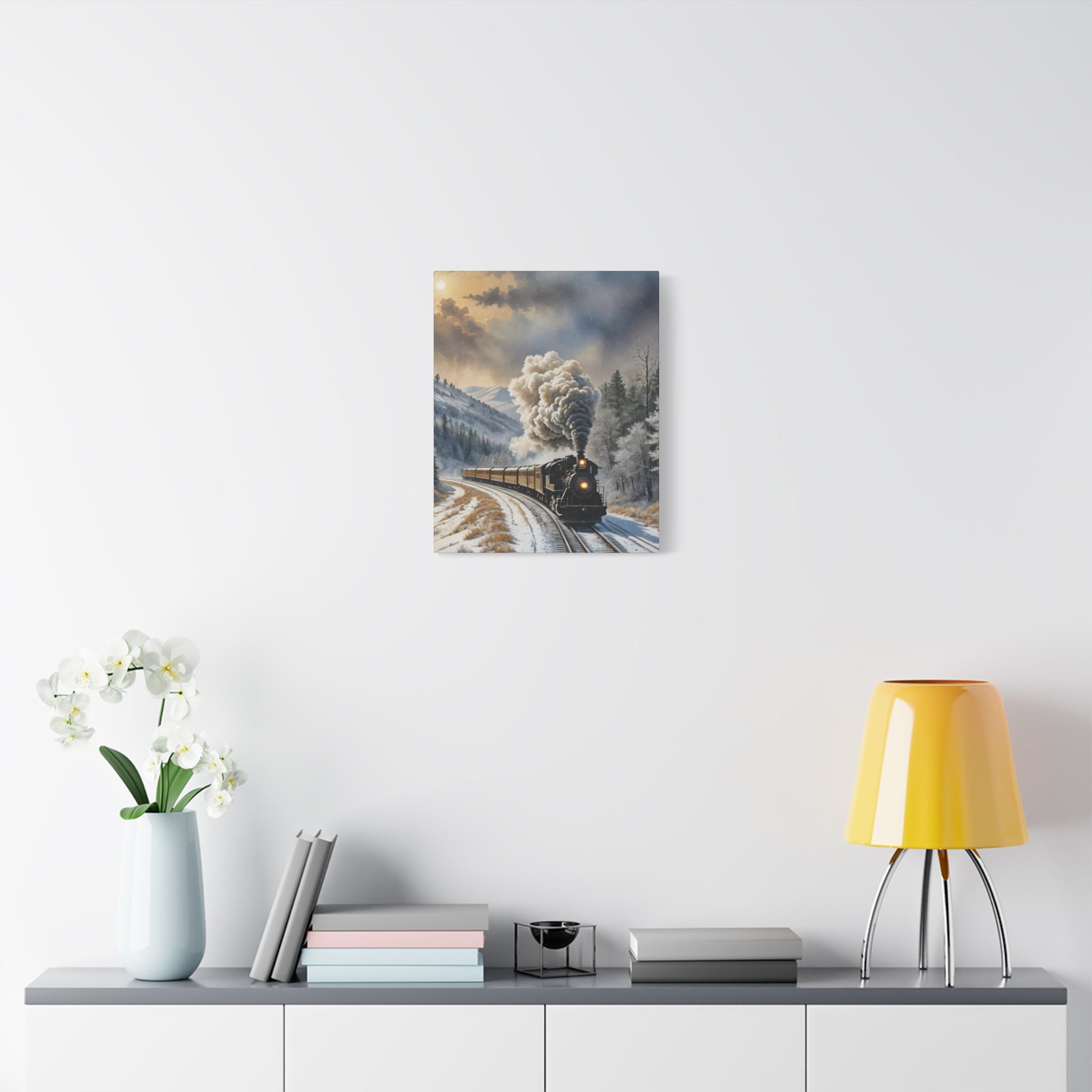 Matte Canvas, Steam Train  Stretched, 1.25"
