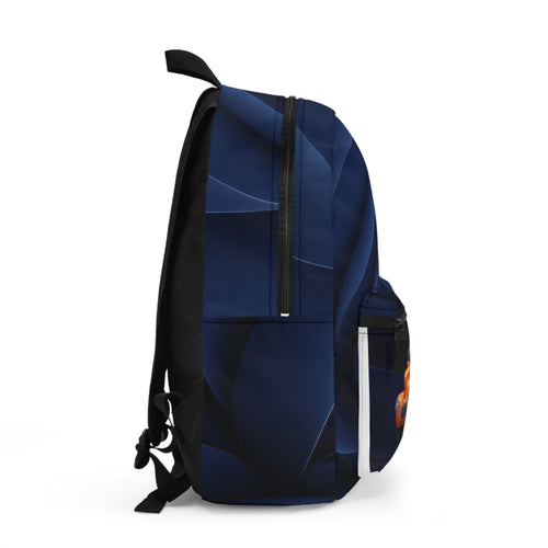 Abstract Orange Classic Car Backpack | Retro Hot Rod Design