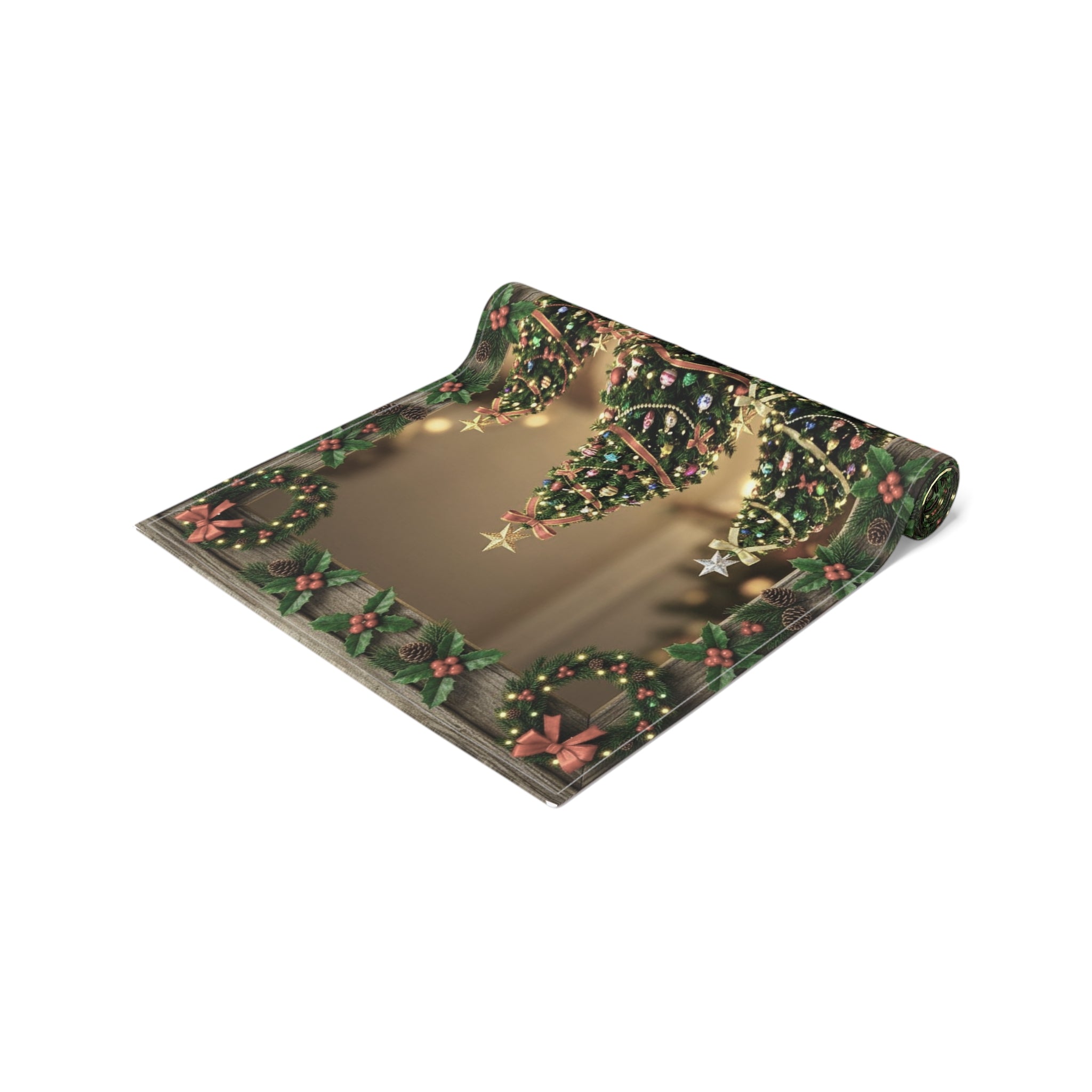 Christmas Tree Table Runner | Holiday Dining Decor