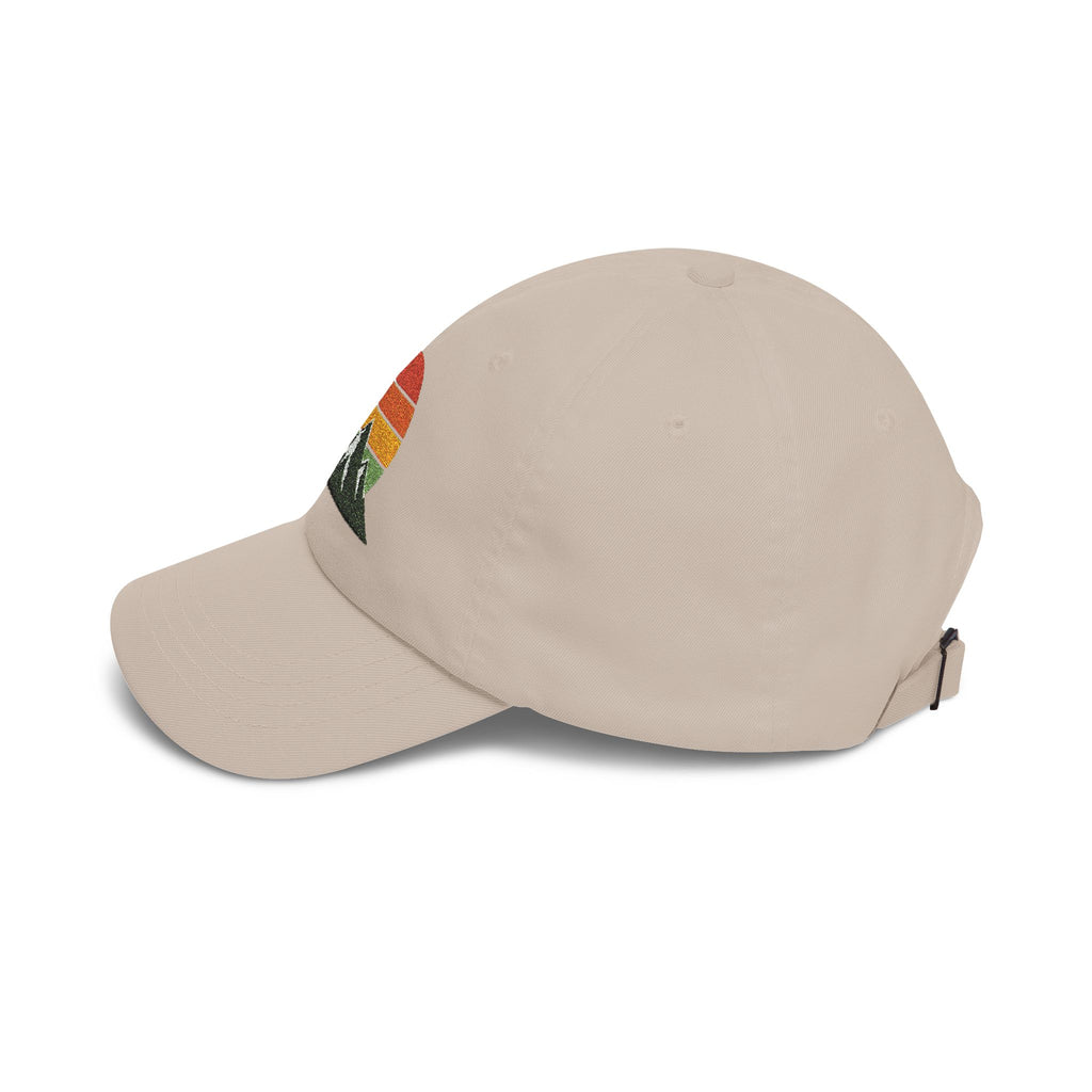 Retro Mountain Sunset Dad Cap | Embroidered Mountain Hat