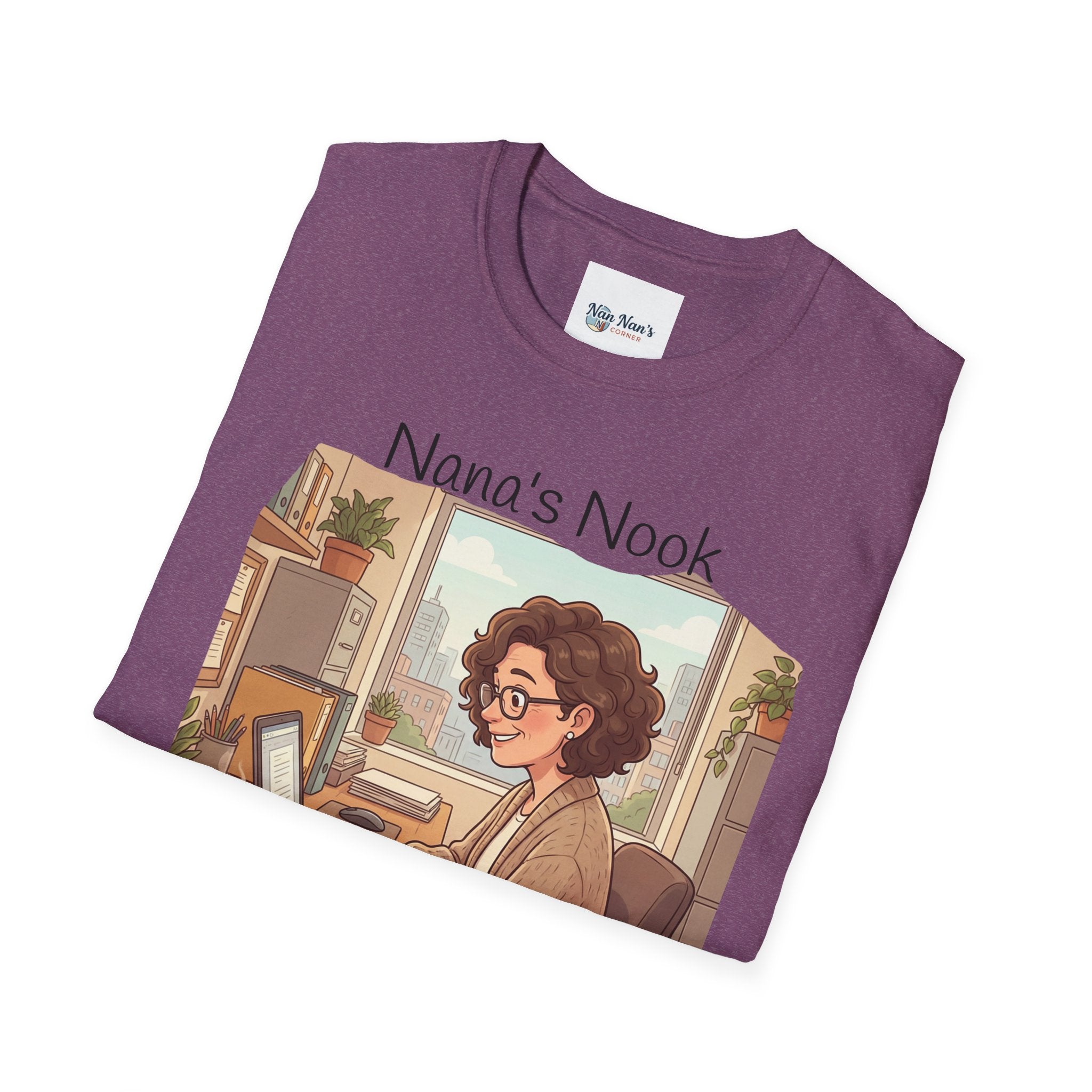 T-Shirt / "Nana's Nook: My Manager Has Whiskers" Cozy Grandma Cat Lover Tee