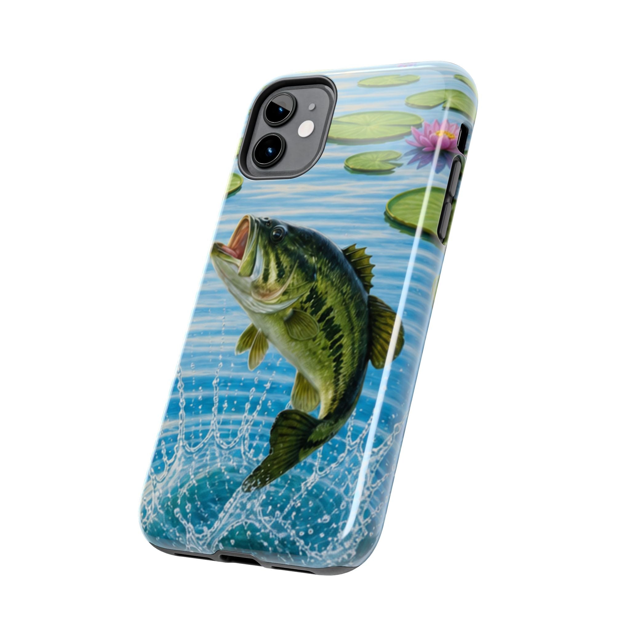 Largemouth Bass Jumping Phone Case | Tough Phone Case