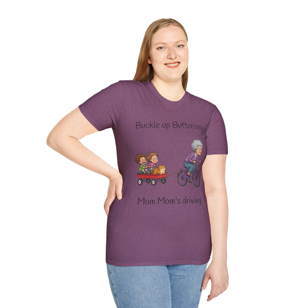 T-Shirt Buckle Up Buttercups Mom Mom Driving| Funny Grandma Tee