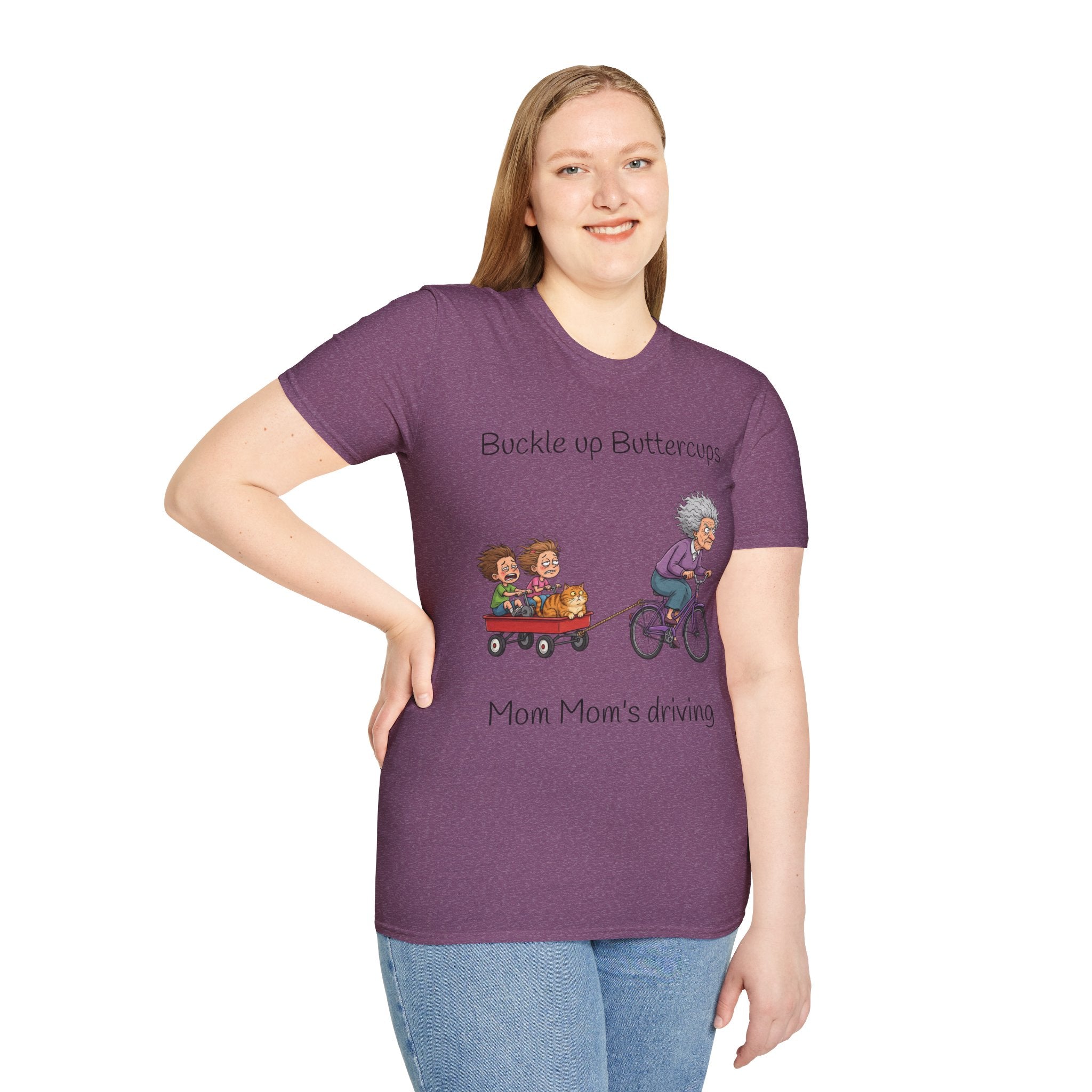 T-Shirt Buckle Up Buttercups Mom Mom Driving| Funny Grandma Tee