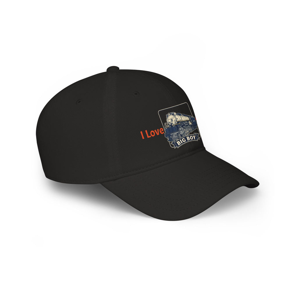 I Love Trains Big Boy Locomotive Low Profile Baseball Cap